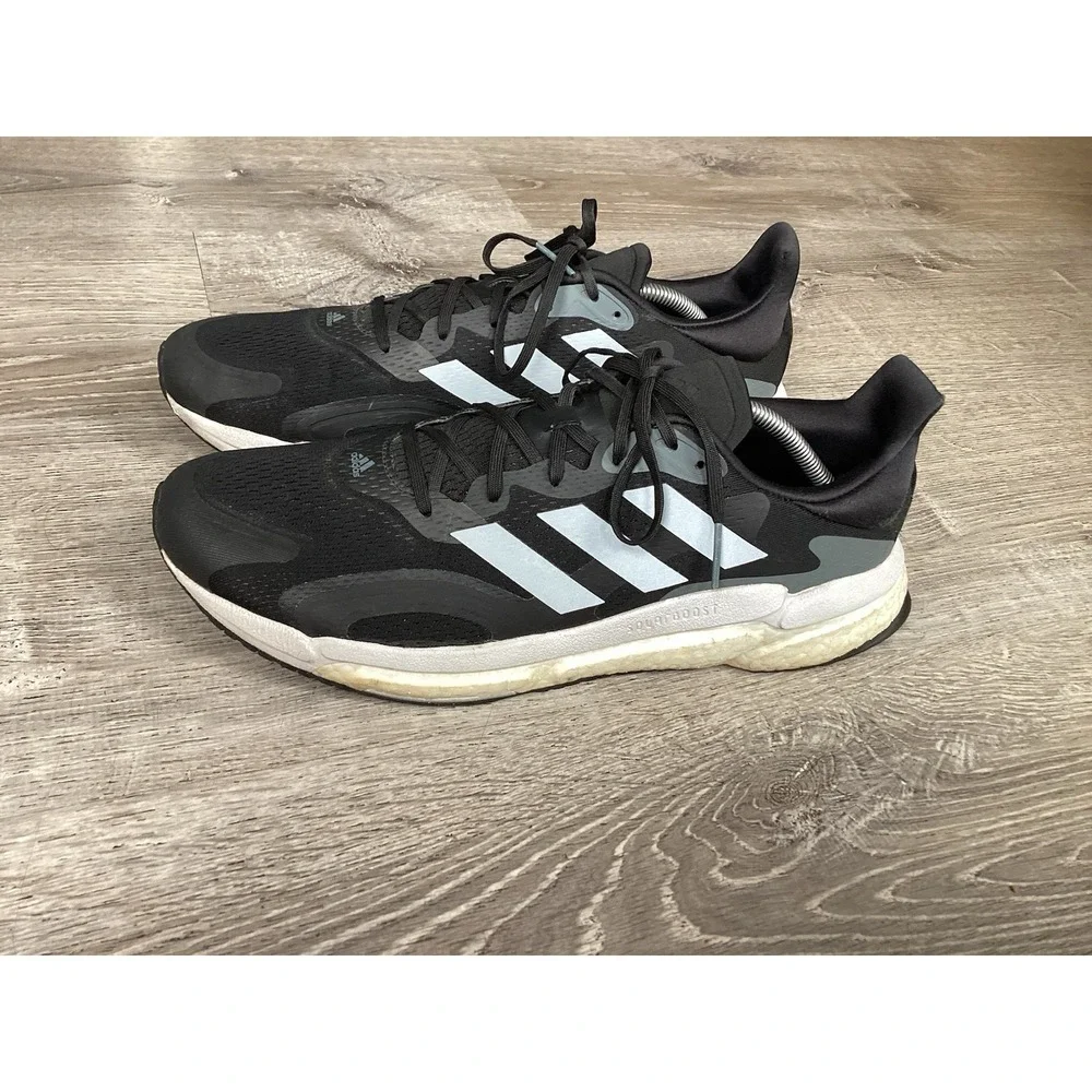 Adidas Black Solar Boost Ultra Running Race Shoes Mens 12.5 Sneakers FW9137